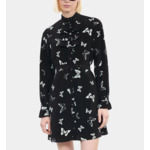 Robe Courte Imprimée Papillons Femme