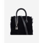 Sac Ming En Peau Lainée Noire
