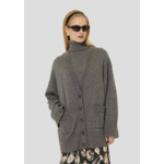 Gilet Ginger-Gris Chine en Laine Rws