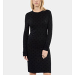 Robe Courte En Jersey Noire Femme