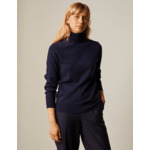 Pull gwenaelle en laine et cachemire marine