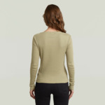 T-shirt Deep V Henley Slim