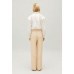 Pantalon large beige