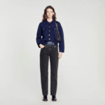 Cardicoat en maille bouclette