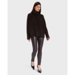 Pantalon Piya Chocolat en cuir