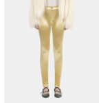 Legging Satiné Doré Femme