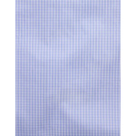 Chemise semi-ajustée à carreaux bleus