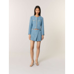 Veste courte en tweed à sequins