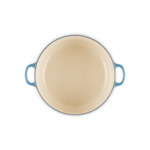 Cocotte ronde 28cm en fonte émaillée bleu marine