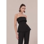 Top Tonnie-Noir en Polyester