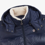 Doudoune Daman à capuche bleu marine