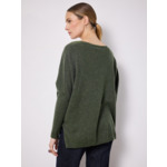 Pull poncho cachemire Lovily ASH_BEIGE