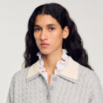 Pull en maille torsadée