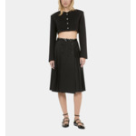 Jupe Longue Plissée Noire Femme