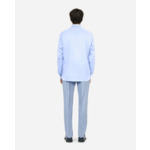 Chemise Formelle À Rayures Chevron Bleues Homme