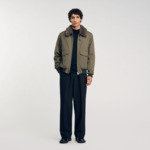 Blouson à col fourrure