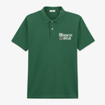 Polo piqué manches courtes en coton Blanco 1958 vert sapin