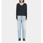 Pull En Laine Mérinos Noire Femme