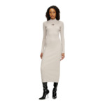 Robe en maille côtelée