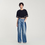 T-shirt court strassé