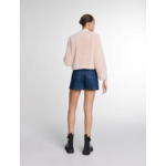 Veste courte en fausse fourrure