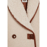 Manteau réversible peau lainée écru