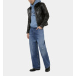 Blouson En Cuir Noir Homme