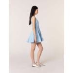 Robe courte évasée en coton