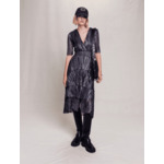Robe lamée à volants