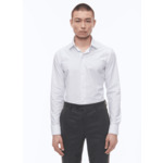 Chemise à carreaux en popeline de coton