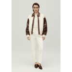 Bombers bimatière marron