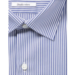 Chemise Ajustée rayée marine