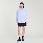 Chemise à carreaux ornée de studs