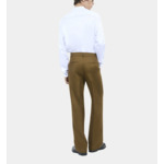 Pantalon En Laine Kaki Homme