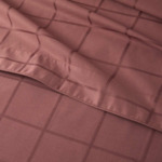 Olivier Desforges - Drap plat en satin de coton gris, Baptiste