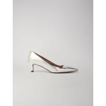 Escarpins pointus en cuir miroir