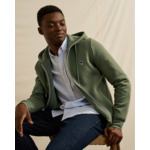 Sweat kaki zip tricolore