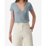 T-Shirt En Lin Col V Rodeo