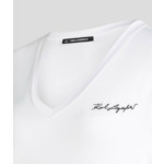 V-NECK RUCHED DETAIL T-SHIRT