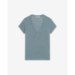 T-Shirt En Lin Col V Rodeo