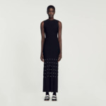 Robe longue à franges