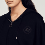 Sweatshirt zippé oversized