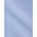 Chemise armand col prodigieux boutonné avec poche en oxford selvedge uni bleu