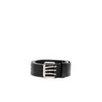 Ceinture en cuir avec triple boucle à ardillon
