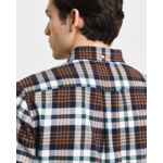 Chemise regular fit en flanelle à motif écossais