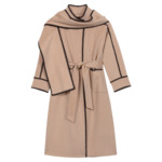 Manteau bicolore double face
