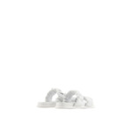 Pantoufle Nappa Pu+Met-Opt Blanc+Argent