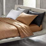 BOSS Home - Drap housse en satin de coton blanc, Loft