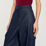 Pantalon cargo modulable en jean