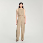 Pantalon en tweed carreaux